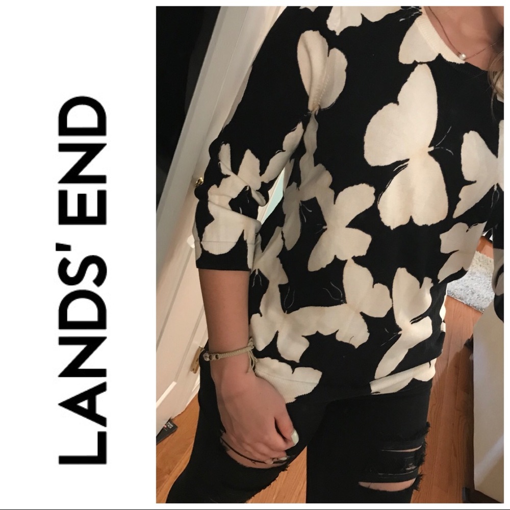 Lands end light sweater